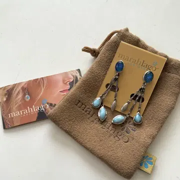marahlago 마라라고 오팔 & 라리마 귀걸이 실버 925