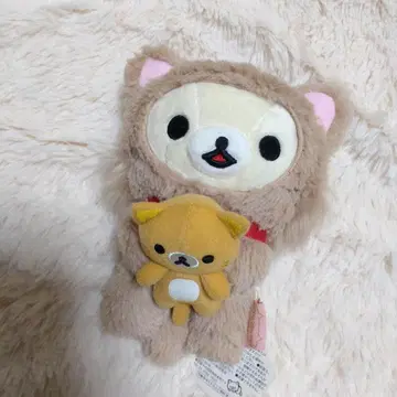 코리락쿠마 고양이 봉제 인형