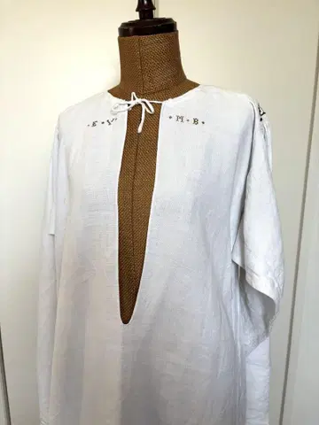 vintage france linen 롱 원피스 빈티지