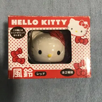 헬로키티 HELLO KITTY 풍경 레드 (리본 색상)