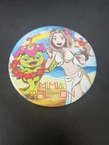 디지몬 미미&팔몬 캔뱃지