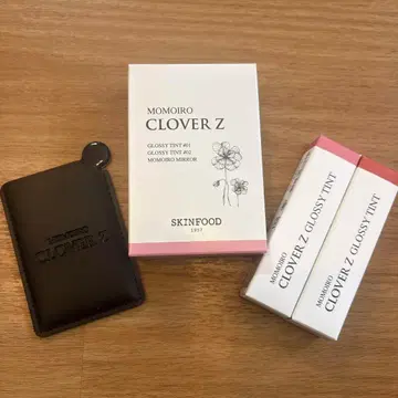 모모이로 클로버 Z 글로시 립 틴트 2종, 거울 세트