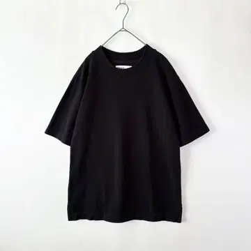 MHL. PIQUE JERSEY 일본제 크루넥 티셔츠 사슴 무늬 블랙