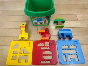 레고 듀플로 동물 블록 세트 수납 버킷 포함 퍼즐 블록 6784