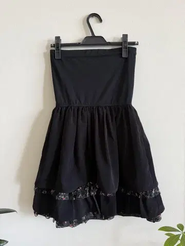 ANNA SUI 튜브 탑 원피스 이너 원피스
