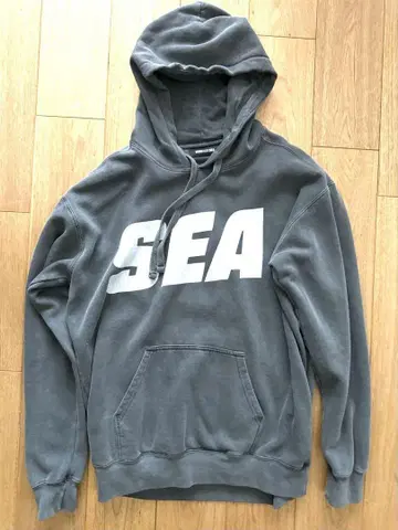 WIND AND SEA 그레이 후드티 새상품급