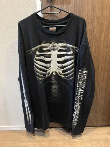 HARLEY-DAVIDSON 할리데이비슨 롱 T 스컬 뼈 2XL