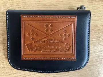 6t leather 웍스 숏 지갑 패치 커스텀