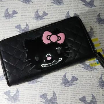 헬로키티 접이식 지갑 블랙