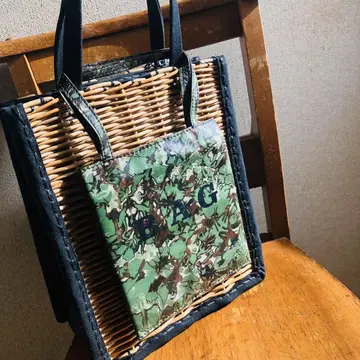 미사용 새상품 에바고스 ebagos 카모 패턴 미니 토트백 BAG 로고
