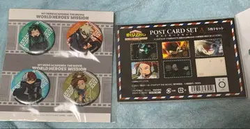 나의 히어로 아카데미아 월드 히어로즈 미션 캔뱃지 엽서