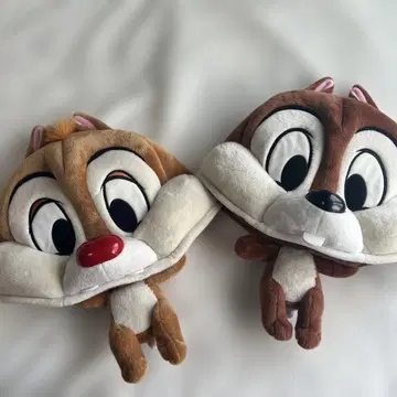 칩과 데일 모자 봉제 인형 디즈니랜드 팬 캡 모자