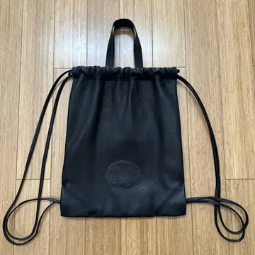 컨디션 최상 NICENESS ROGER 디어 가죽 드로우 스트링 백