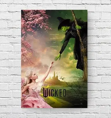 대형 영화 포스터 위키드 두 마녀 Wicked US 버전 of2
