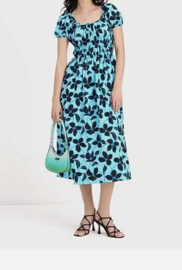 Kate Spade 플로럴 블루 드레스