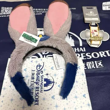 상하이 디즈니 머리띠 홀더 세트 주토피아 주디 머리띠