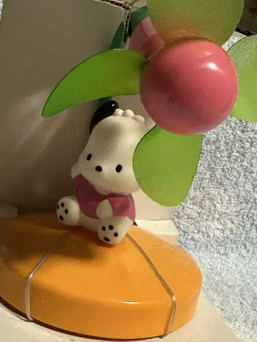 미사용 헤이세이 레트로 산리오 포차코 미니 팬 플라워형