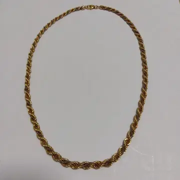 트위스트 디자인 목걸이 금과 은 bijoux cascio