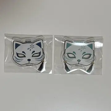 귀멸의 칼날 난자 타운 고양이형 배지 토키토 무이치로 토미오카 기유