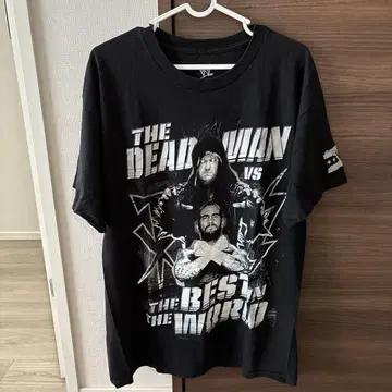 WWE 언더 테이커 프린트 티셔츠 해외 구제 의류 프로레슬링 L