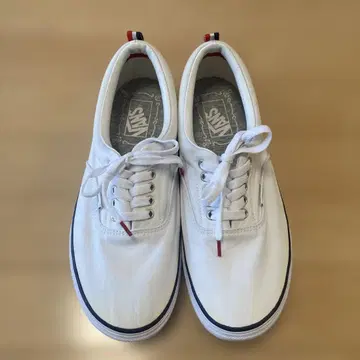VANS 화이트 V95CL TRC 로우 컷 스니커즈 트리콜로 28.5cm