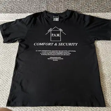 P.A.M. 블랙 티셔츠 COMFORT & SECURITY