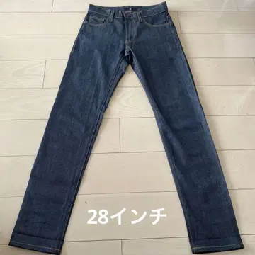 유니클로 +j 셀비지 슬림 핏 스트레이트 청바지 28 (71cm)
