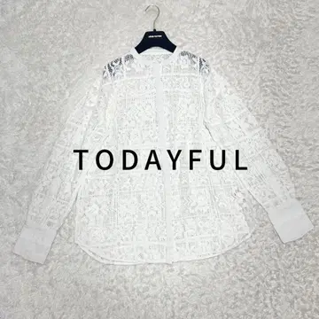 미사용 새상품 택 TODAYFUL 투데이풀 블록 레이스 셔츠 정가 1.7