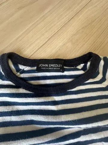 JOHN SMEDLEY 코튼 니트 반팔