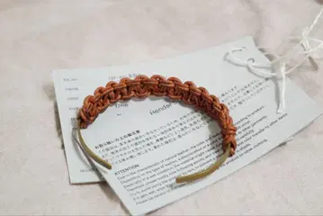 Hender Scheme 니트 뱅글 S 가죽 놋쇠