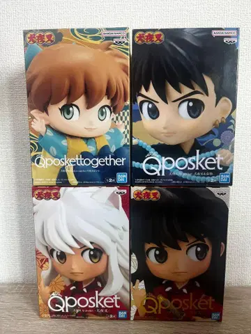 Qposket 이누야샤 피규어 4종 세트