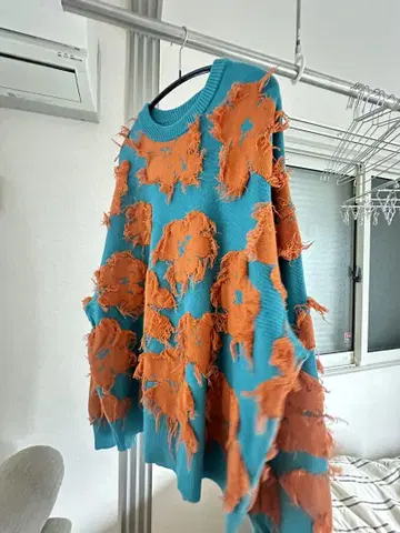 MAISON SPECIAL 니트 프린지