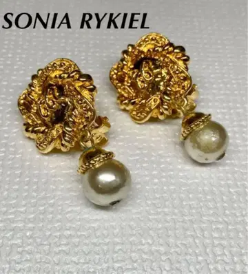 SONIA RYKIEL 골드 펄 귀찌 소니아 리키엘
