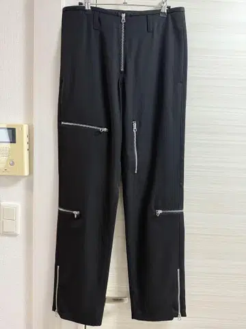 질샌더 22SS 지퍼 울 슬랙스