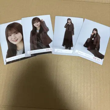 사쿠라자카46 엔도 리코 가죽 자켓 코디 4종 컴프 브로마이드