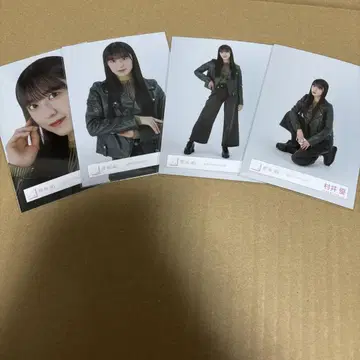 사쿠라자카46 무라이 유우 가죽 자켓 코디 4종 컴프 브로마이드