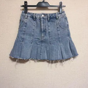앤드메리 에이미 데님 미니 스커트