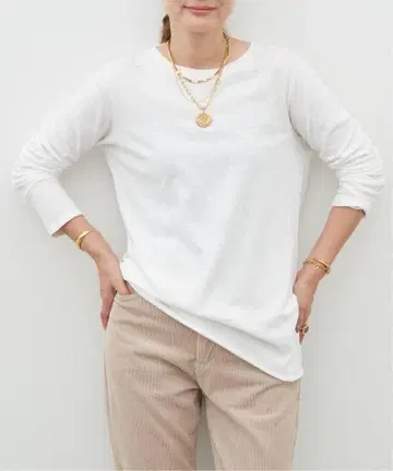 두지엠 클라세 Layering 티셔츠 화이트