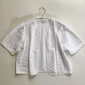 vintage 화이트 레이스 볼레로 80s 90s