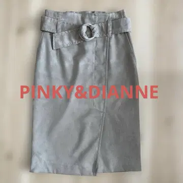 PINKY&DIANNE 그레이 타이트 스커트 반지 벨트 포함