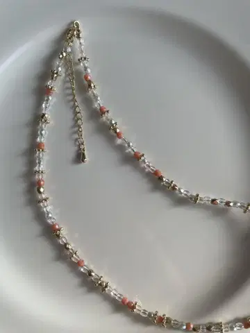 크리스탈 비즈 초커