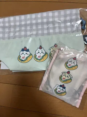 미개봉 새상품 치이카와 베이커리 에코백 런치 복조리 세트 토끼 하치와레