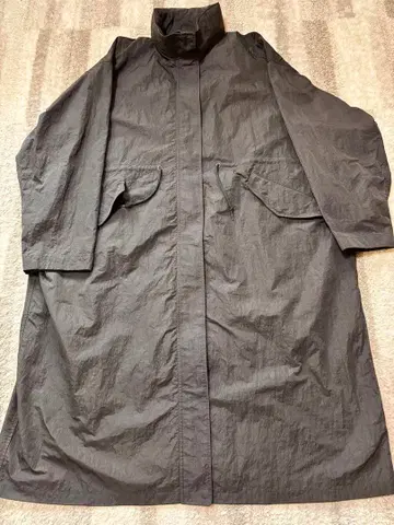 Ulscel 블랙 롱 코트