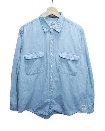 90s GANT "SALTY DOG" 샴브레이 셔츠 L