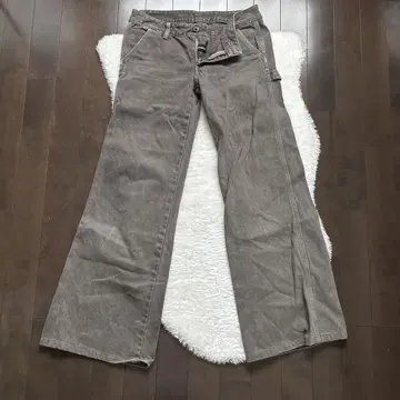 MOUSSY 그레이 와이드 데님 팬츠 27