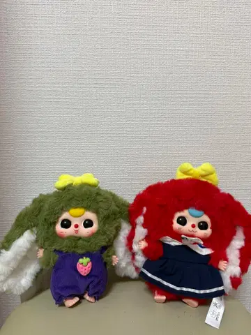 BABYTHREE 마카롱 v2 옷 갈아입기 가능한 봉제 인형 2종 세트