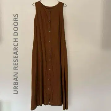 어반 리서치 도어스 린넨 2way 원피스 브라운