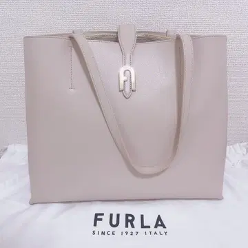 FURLA 핑크 베이지 소피아 토트백