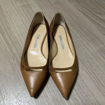 PELLICO 브라운 스틸레토 신발 24cm 상당