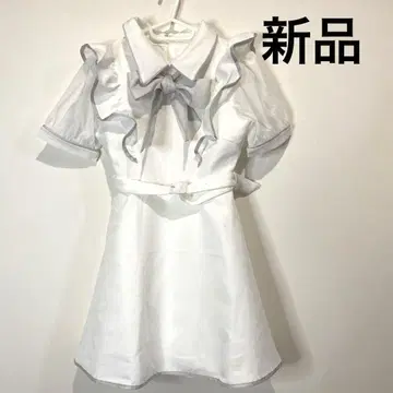 새상품 에블린 바이컬러 리본 올인원